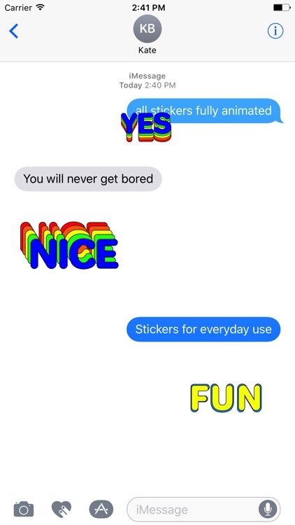 Animated Modern WORD Stickers screenshot-3