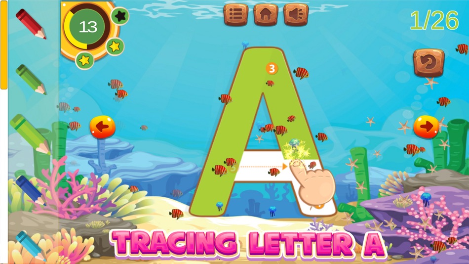 #2. ABC Tracing Alphabet Learn to Writing Letters (iOS) 由: Athip Paosombat