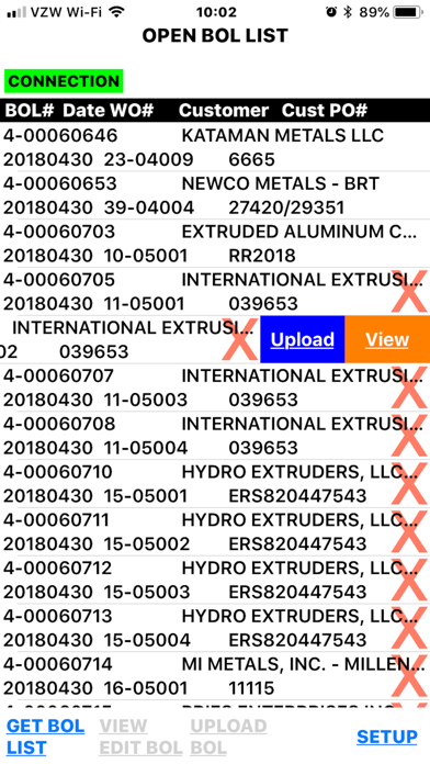 SolVIS Barcode Scanning Screenshot
