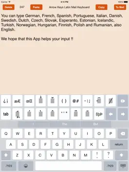 Game screenshot Arrow Keys Latin Mail Keyboard mod apk