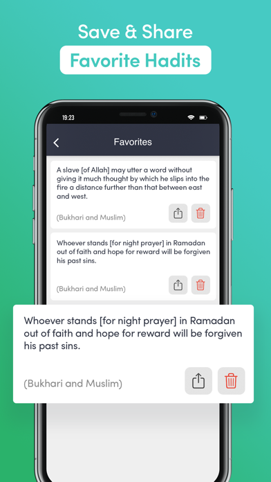 Daily Hadith & Quotes Screenshot