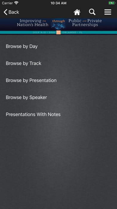 NACCHO Conference Apps iPhone screenshot 3 - Education app