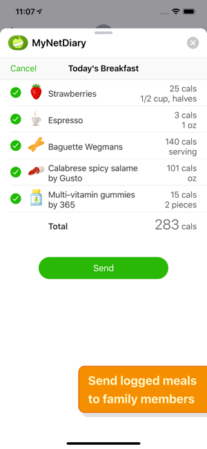 ‎Calorie Counter - MyNetDiary Screenshot