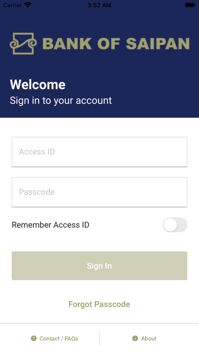 Screenshot #2 pour Bank of Saipan Mobile