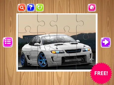 Sport Cars Jigsaw Puzzle Game For Kids and Adults