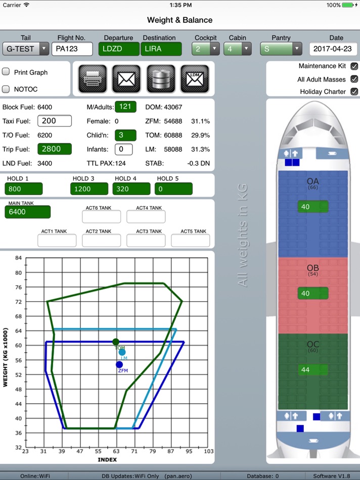 Pan Aero Weight and Balance A320 Family - 1.8 - (iOS)