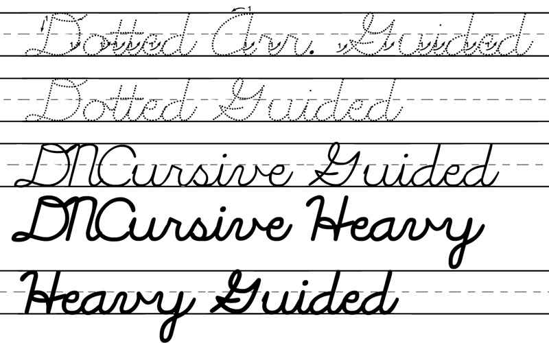 How to cancel & delete dn cursive fonts 4