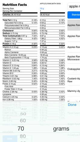Game screenshot Nutrition Calculator for Food hack