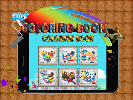 Aircraft Coloring Book  無料ゲーム ぬりえ 脳を鍛えるアプリ こどものゲームのおすすめ画像2