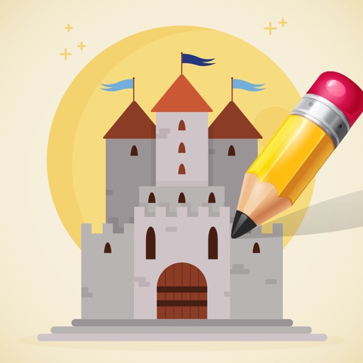 Castle & Princess Coloring Book: Learn to color