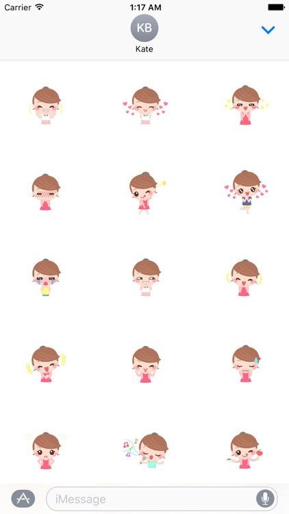Sweet And Cute Girl Stickers