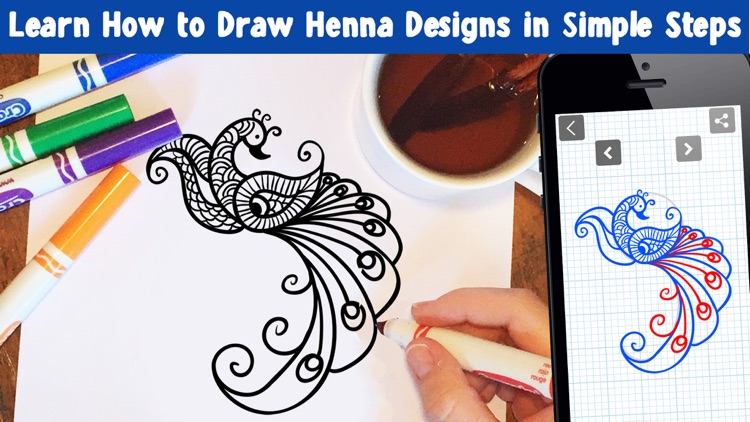 Learn How To Draw Henna Tattoo