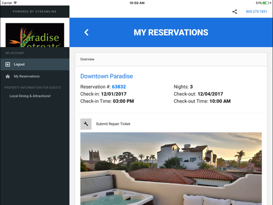 Screenshot #4 pour Paradise Retreats – Guest App