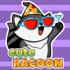 Cute Racoon Emoji icon