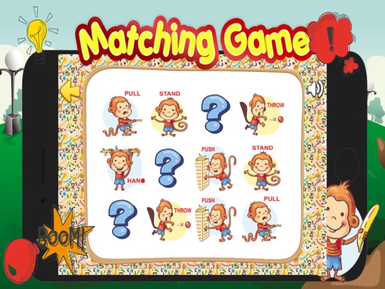 Screenshot #5 pour Matching Monkey Acting Toddler Kids Games Learning