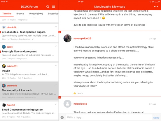 Diabetes Forum iPad screenshot 4 - Health & Fitness app
