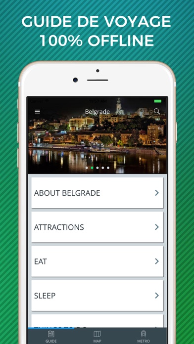Screenshot #1 pour Belgrade Guide Voyage avec Offline Maps
