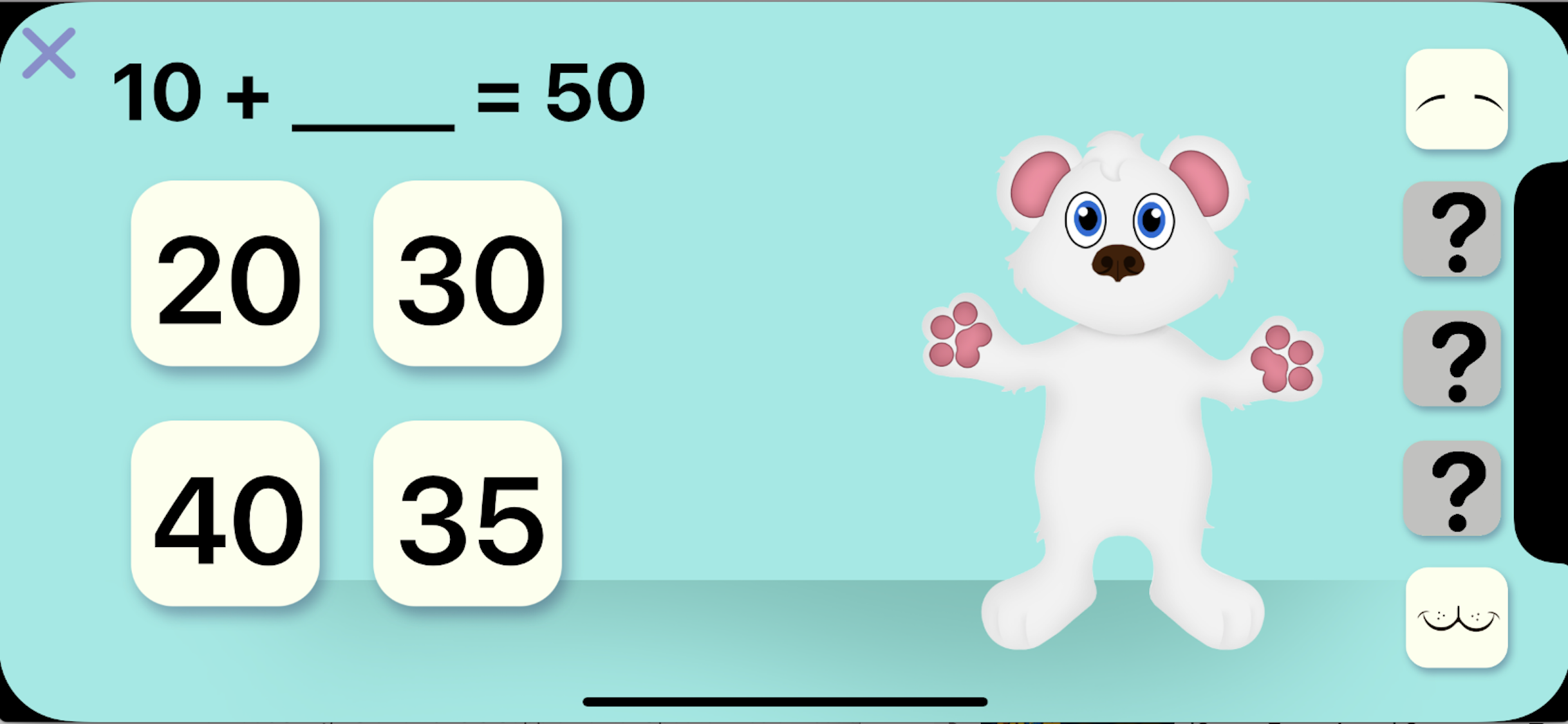 Teddy Bear Math - Add to 50 screenshot 3