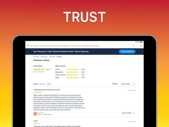 Yosemite National Park iPad screenshot 7 - Education app