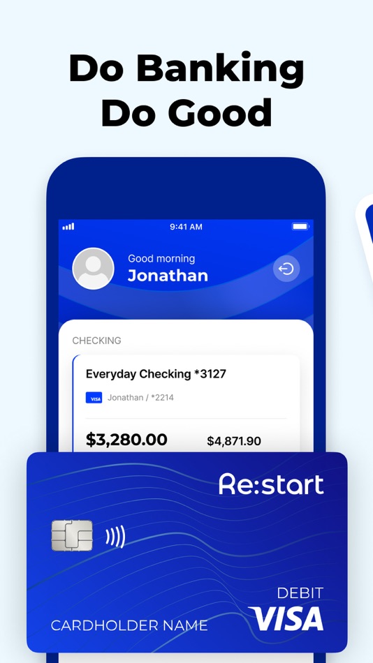 #1. Restart - Mobile Banking App (iOS) Podle: Restart Financial