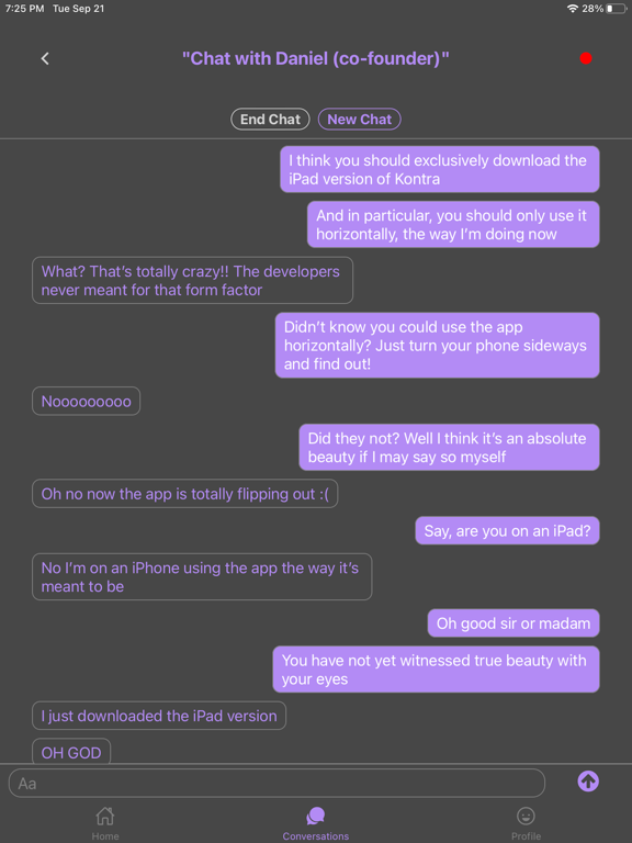 Screenshot #6 pour Kontra: Chat up the Other Side