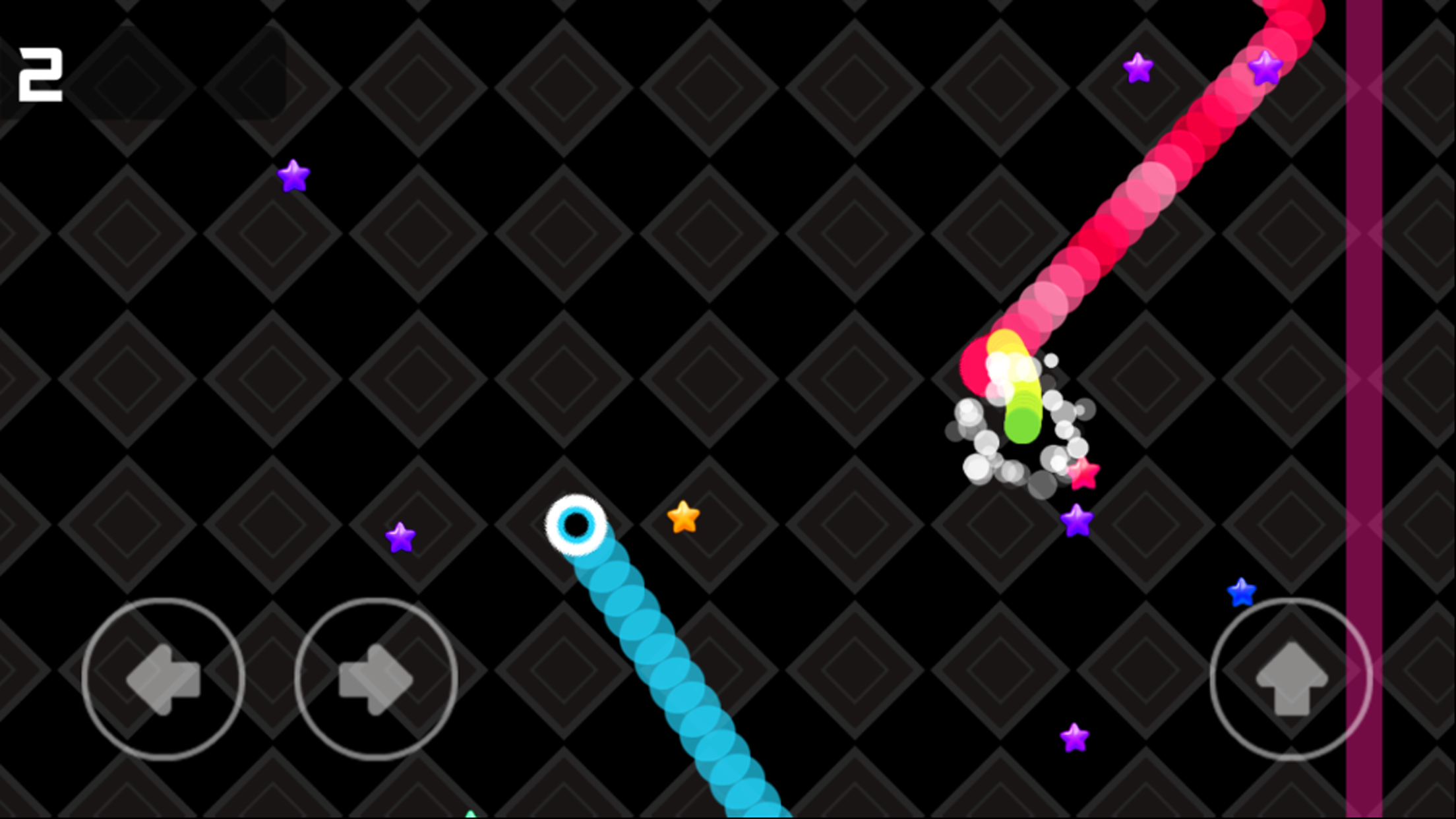 Snake War Battle Worm.io Slither Collect Stars screenshot 2