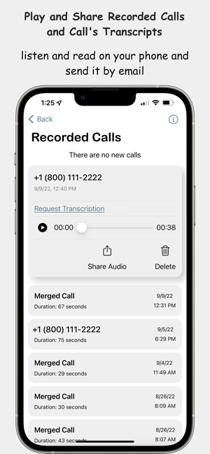 ‎Call Recorder & Transcriber Screenshot