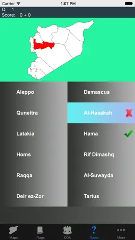 Game screenshot Syria Governorate Maps and Capitals hack