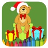 Free Page Bear Gift Coloring Game Education