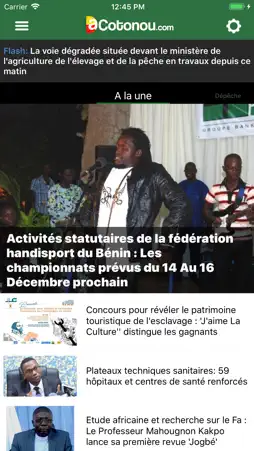 aCotonou.com screenshot 1