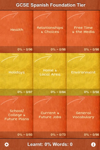 cRaMiT Spanish GCSE Vocabulary screenshot 2