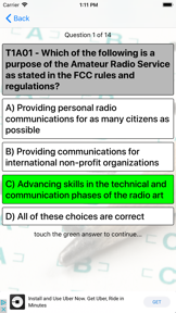 Ham Radio Exam - Tech screenshot
