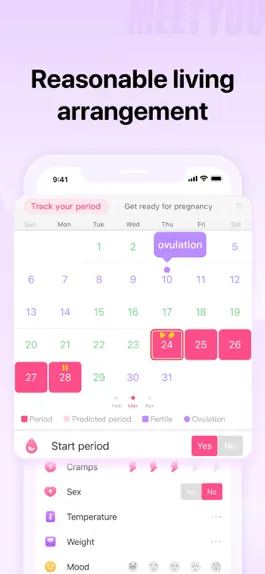 Game screenshot MeetYou - Period Tracker hack
