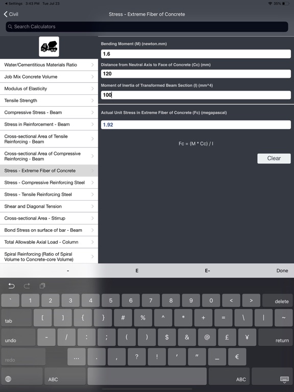 Civil Engineering Calculators screenshot 4