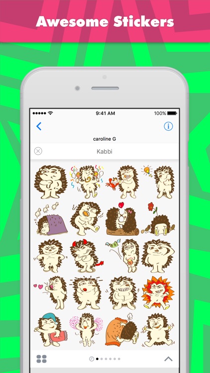 Kabbi stickers by caroline G