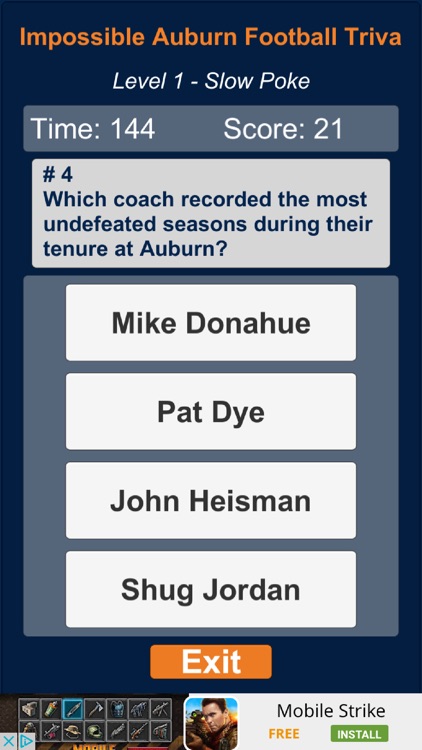 Impossible Auburn Football Trivia