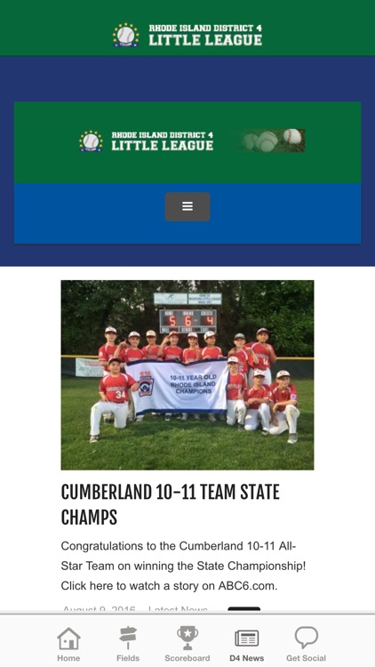 Rhode Island District 4 Little League