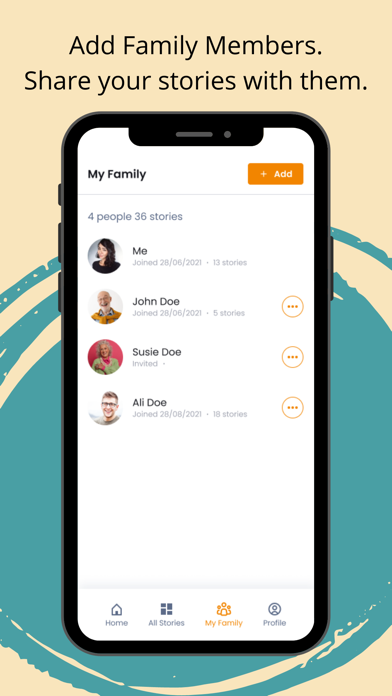 StoryTiling: Family Stories Screenshot