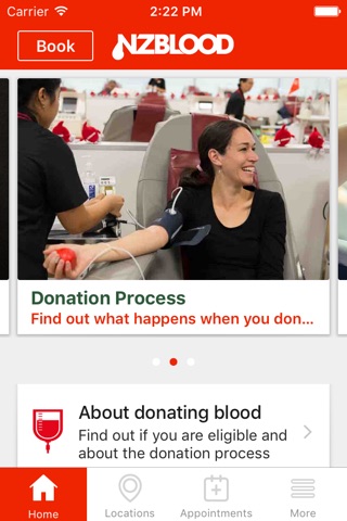 NZ Blood Service Donor App screenshot 2