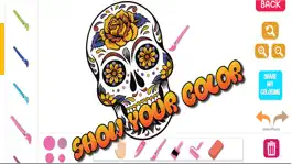 Game screenshot Sugar Skull Coloring Drawing For Coco Day of Dead mod apk