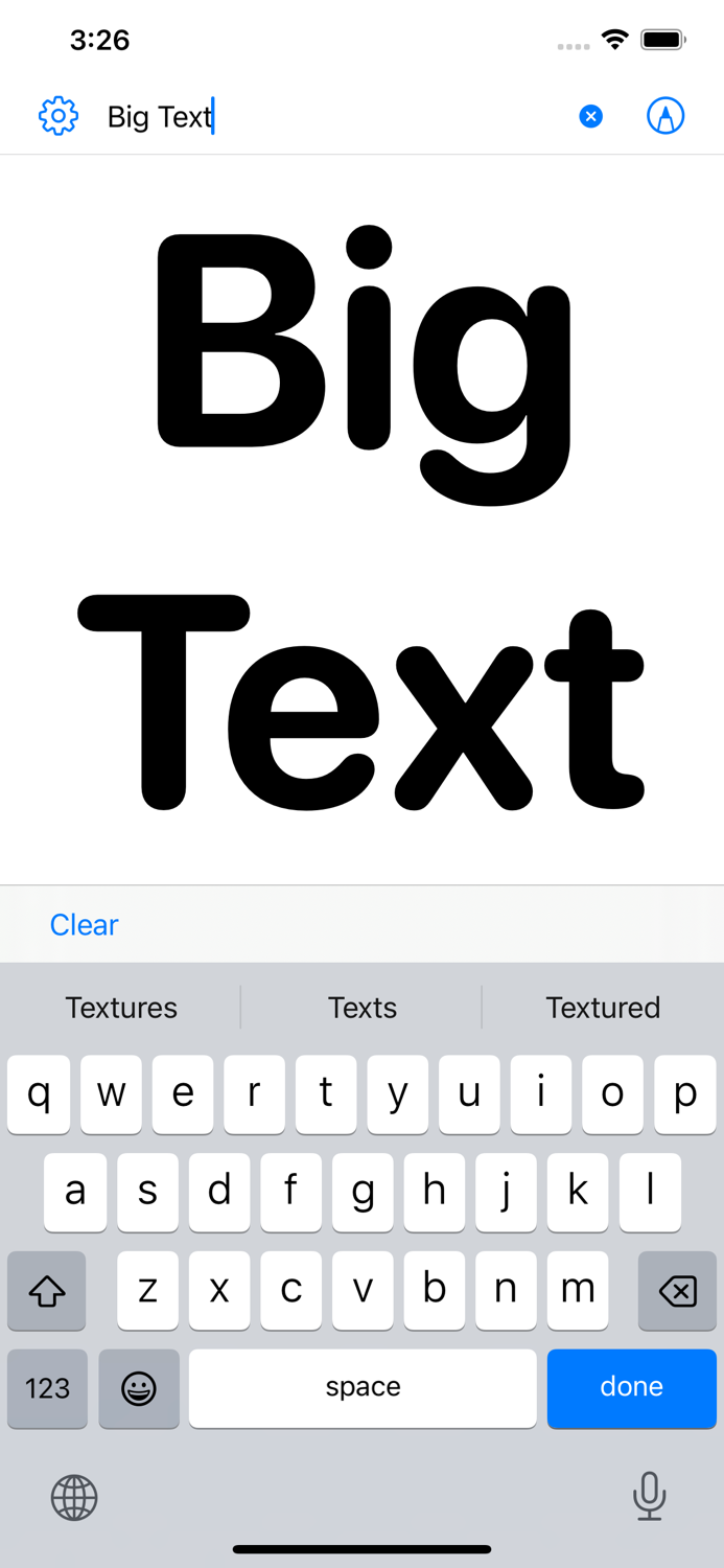 Large Text Widget - Big Text