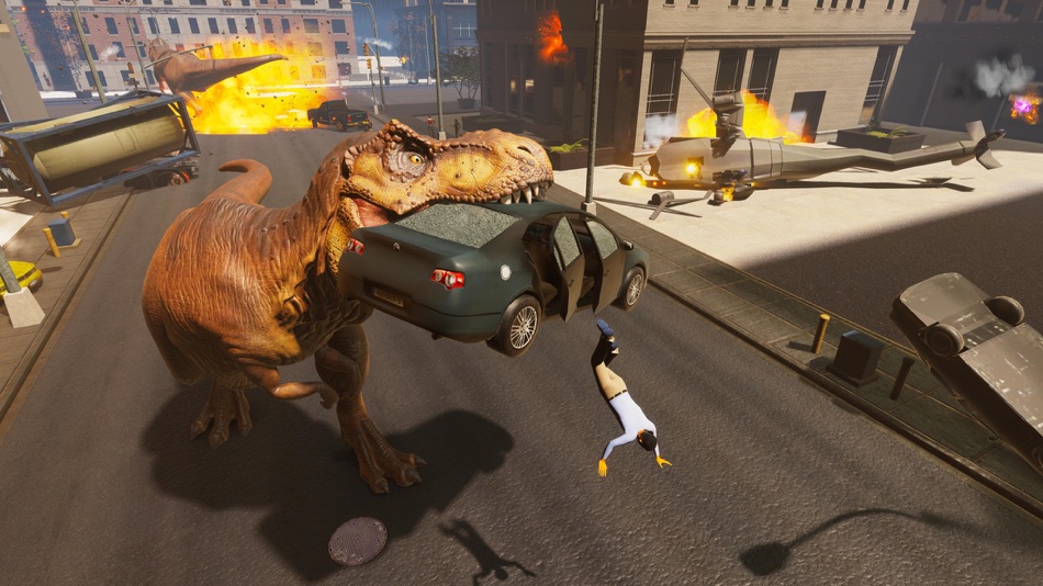 #7. T-rex Simulator City World (iOS) 由: Vipera Games sp. z o.o.