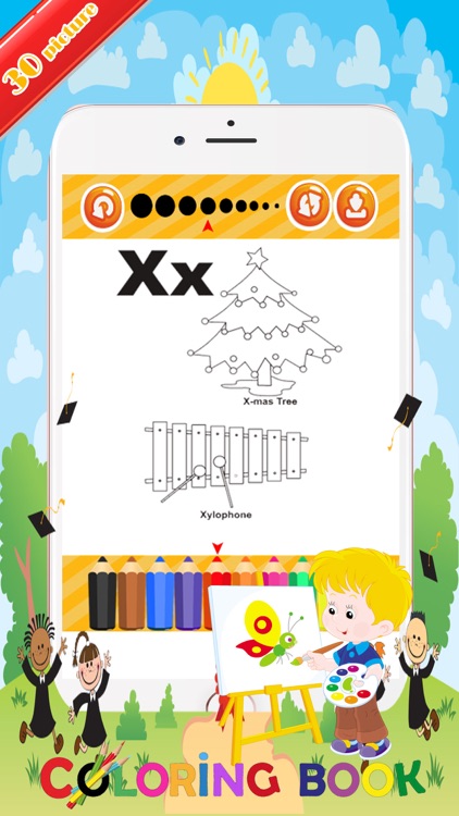 Alphabet word coloring:Coloring Page For Preschool screenshot-3