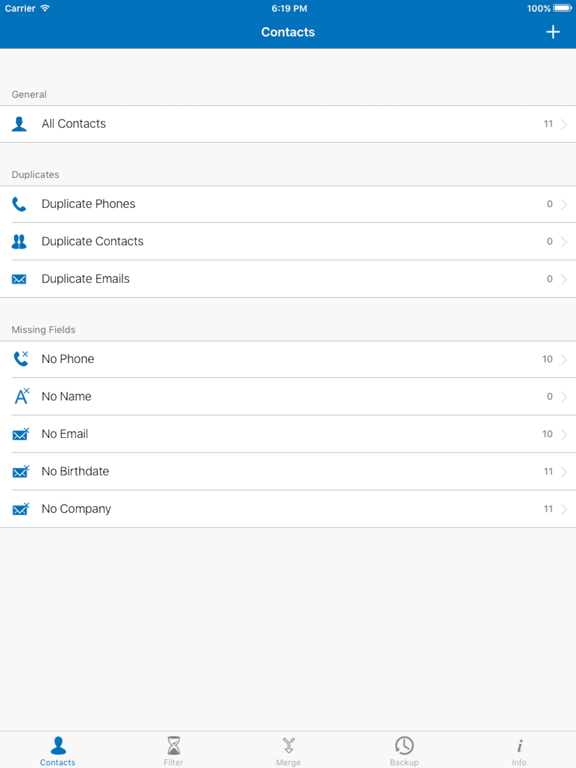 Screenshot #4 pour Nettoyeur de contacts - Easy Contact Backup