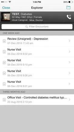 Professional EHR Mobile iPhone image 3