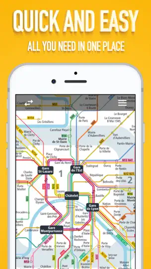 Paris Metro Map. iPhone Ekran Görüntüsü 6