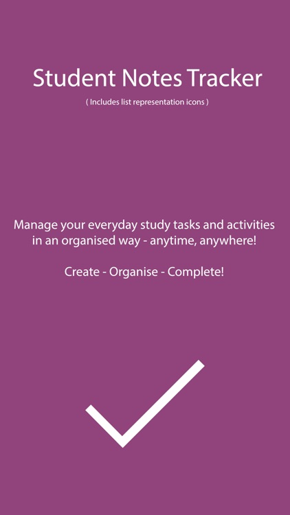 Student Notes Pocket Tracker - Study Task List