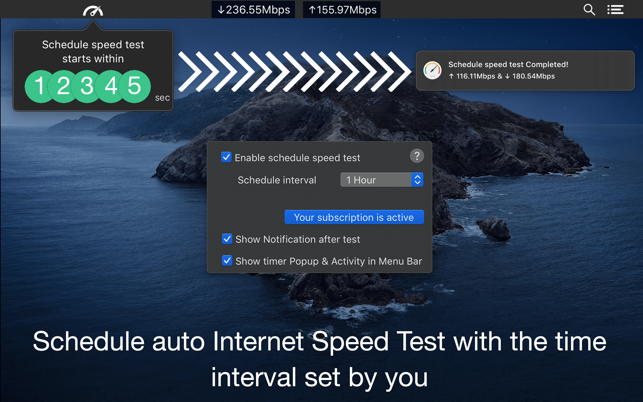 インターネット速度テスト: Speedio のスクリーンショット