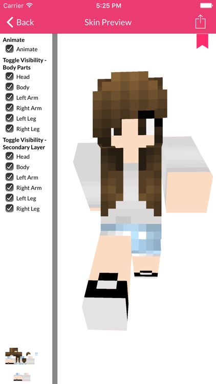 Girl Skin For Minecraft Edition by Rahul Parge