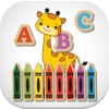 Icon ABC Vocabulary Coloring Book for Kids